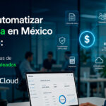 automatizar nómina México — profesionista de RH revisando dashboard de nómina en laptop