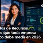 Director de Recursos Humanos analizando dashboard con KPIs de rotación, desempeño y costo laboral en People Cloud