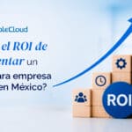 Gráfica de retorno de inversión de un HRMS para empresa mediana en México: comparativa de costos antes y después de la implementación
