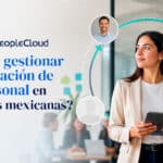 Gráfica de reducción de rotación de personal en empresa mediana mexicana con estrategias de gestión de talento y tecnología de RH